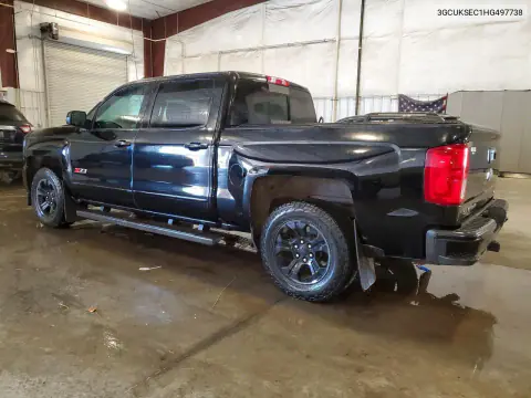 2017 Chevrolet Silverado K1500 Ltz VIN 3GCUKSEC1HG497738 фото 2
