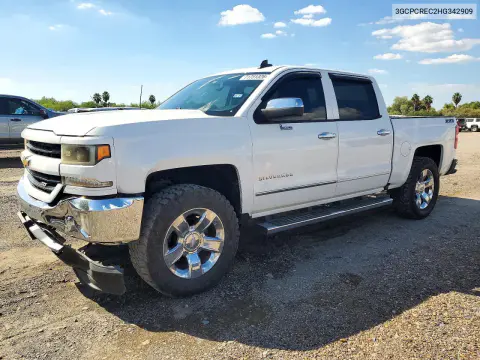 3GCPCREC2HG342909 — 2017 Chevrolet Silverado, Передняя часть, фото до ремонта