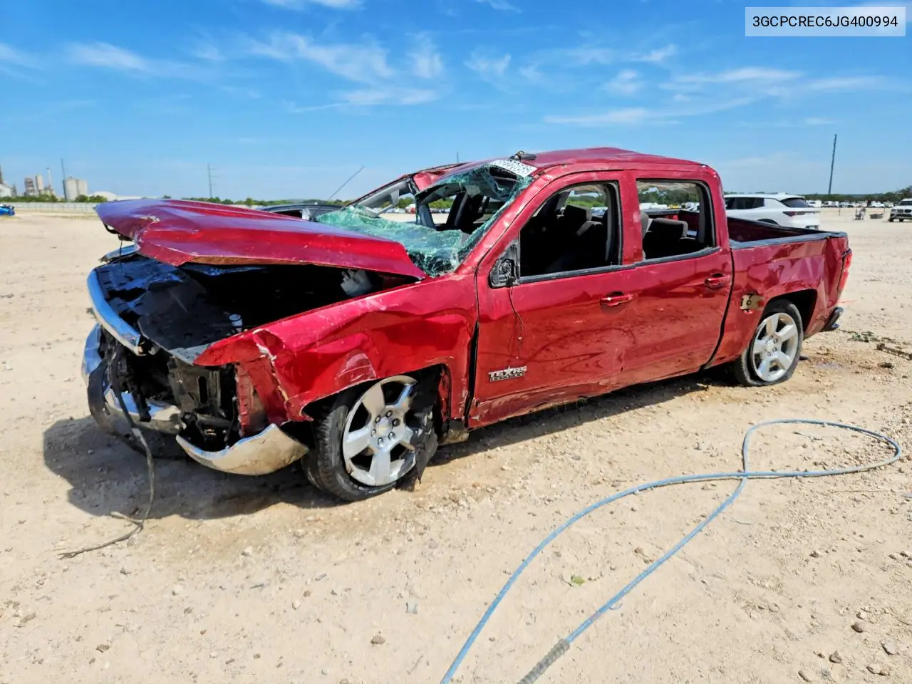 2018 Chevrolet Silverado C1500 Lt VIN 3GCPCREC6JG400994 фото 1