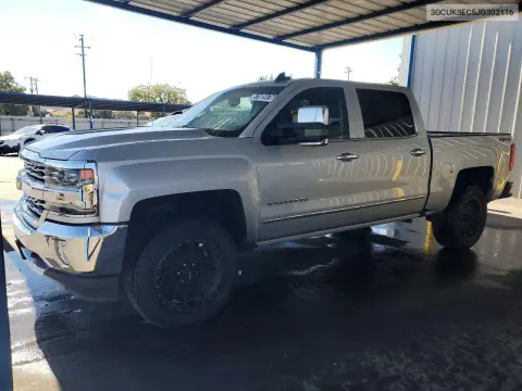 3GCUKSEC5JG302116 — 2018 Chevrolet Silverado, Механические повреждения, фото до ремонта