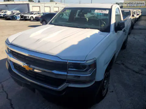 1GCNCNEH2JZ264469 — 2018 Chevrolet Silverado, Передняя часть, фото до ремонта