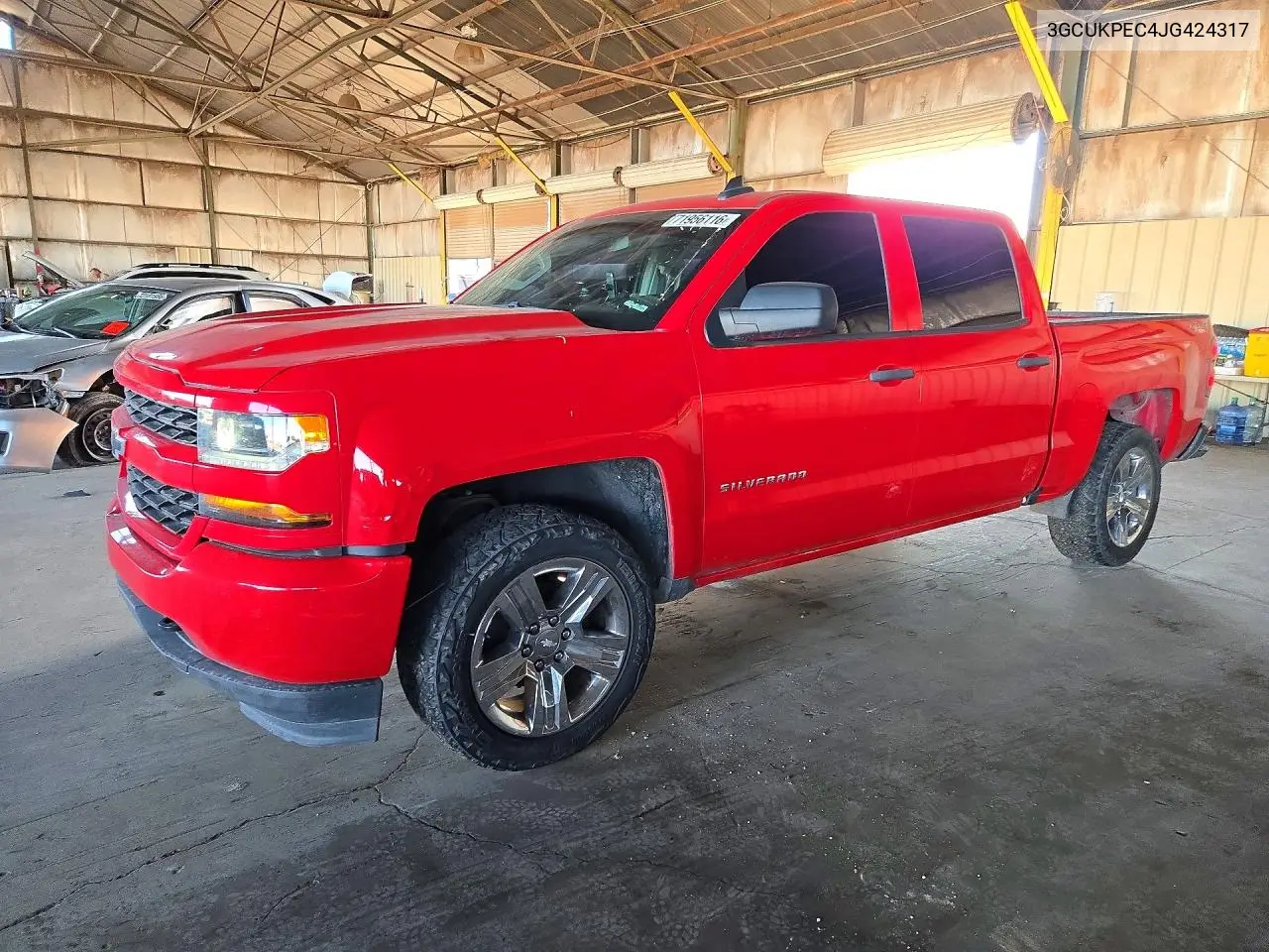 2018 Chevrolet Silverado K1500 Custom VIN 3GCUKPEC4JG424317 фото 1