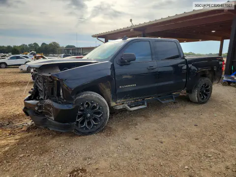 3GCUKPEC3JG407007 — 2018 Chevrolet Silverado, Передняя часть, фото до ремонта