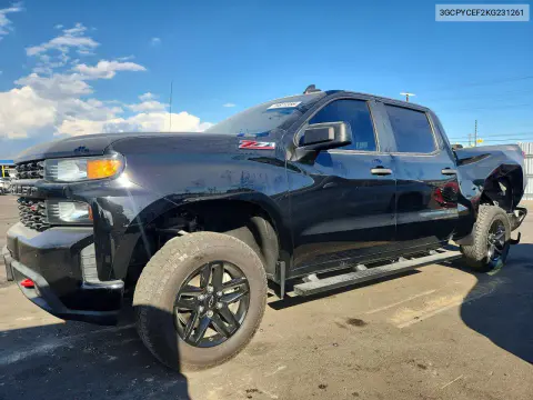 3GCPYCEF2KG231261 — 2019 Chevrolet Silverado, Задняя часть, фото до ремонта