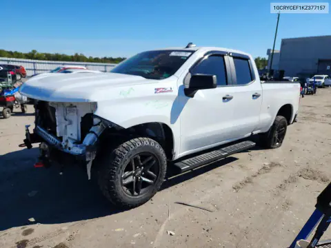 1GCRYCEF1KZ377157 — 2019 Chevrolet Silverado, Передняя часть, фото до ремонта