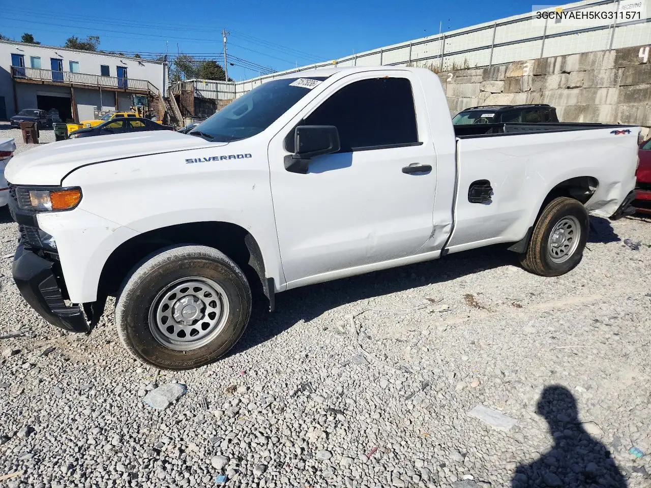 2019 Chevrolet Silverado K1500 VIN 3GCNYAEH5KG311571 фото 1
