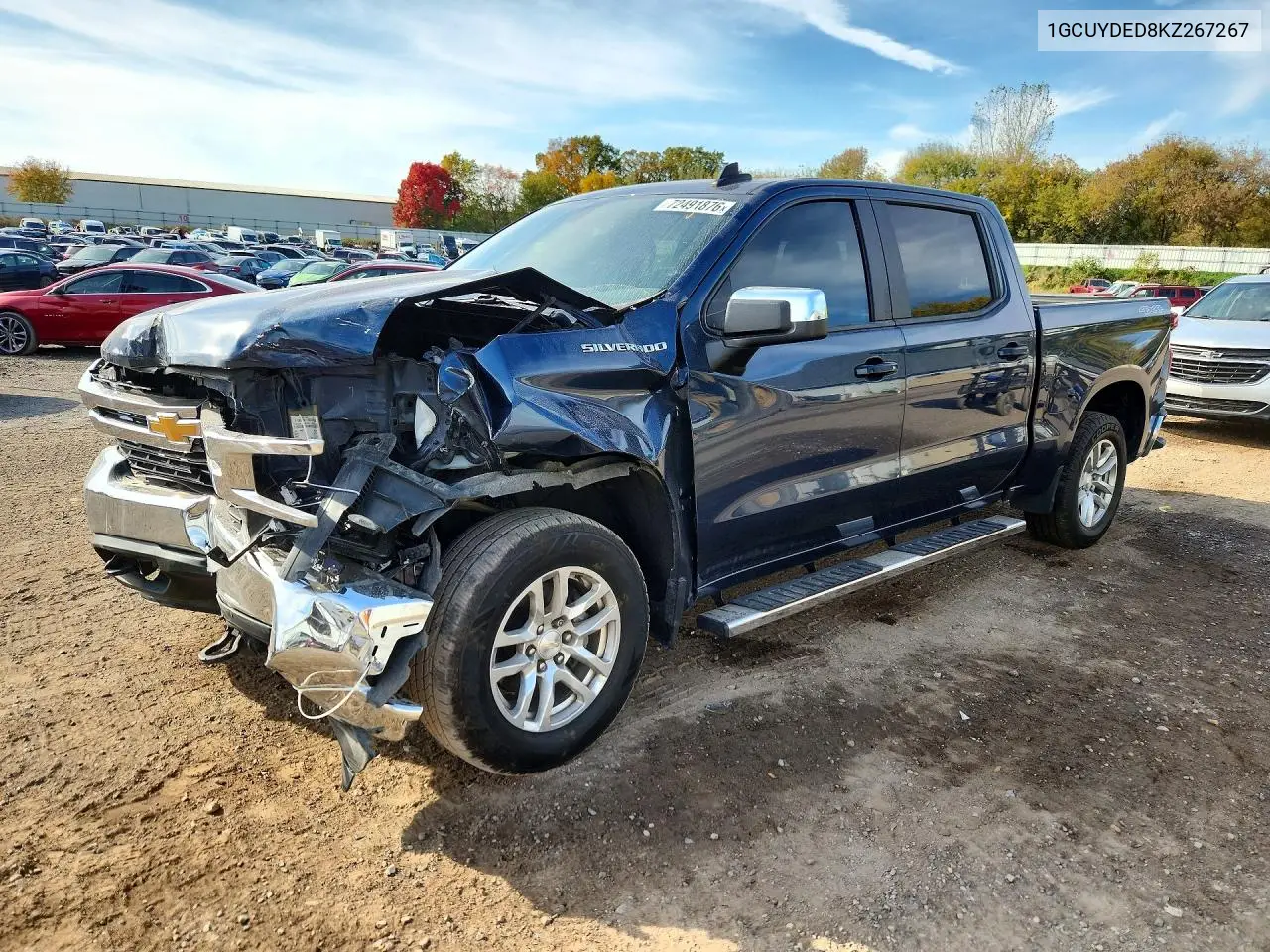 2019 Chevrolet Silverado K1500 Lt VIN 1GCUYDED8KZ267267 фото 1