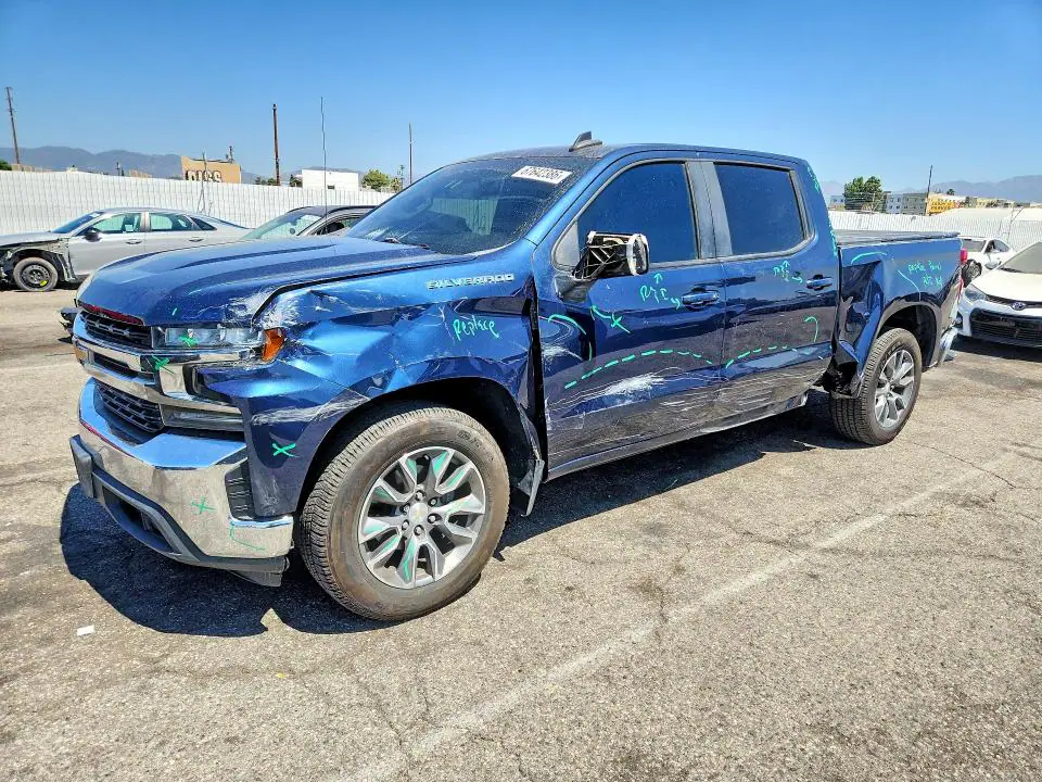1GCPWCED0LZ153911 Chevrolet Silverado 2020 — повреждение Передняя часть, фото до ремонта