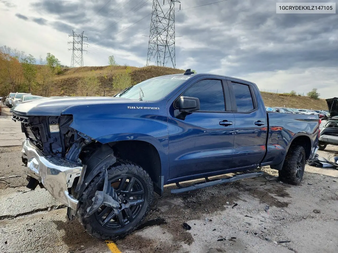 2020 Chevrolet Silverado K1500 Lt VIN 1GCRYDEKXLZ147105 фото 1