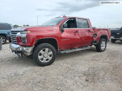 1GC4YPEYXLF114817 — 2020 Chevrolet Silverado, Передняя часть, фото до ремонта