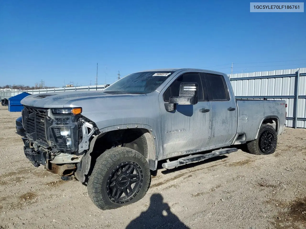 1GC5YLE70LF186761 Chevrolet Silverado 2020 — повреждение Боковая часть, фото до ремонта