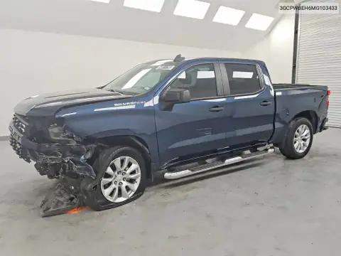 3GCPWBEH6MG103433 — 2021 Chevrolet Silverado, Передняя часть, фото до ремонта