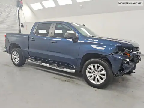 3GCPWBEH6MG103433 — 2021 Chevrolet Silverado, фото 4 с аукциона Copart 15.10.2026, Передняя часть