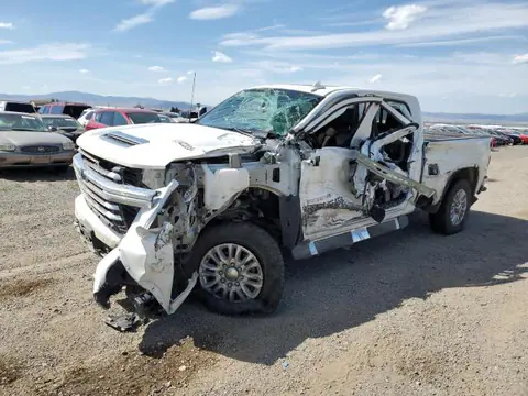 1GC4YVEY4MF217477 — 2021 Chevrolet Silverado, Передняя часть (Front End), фото до ремонта