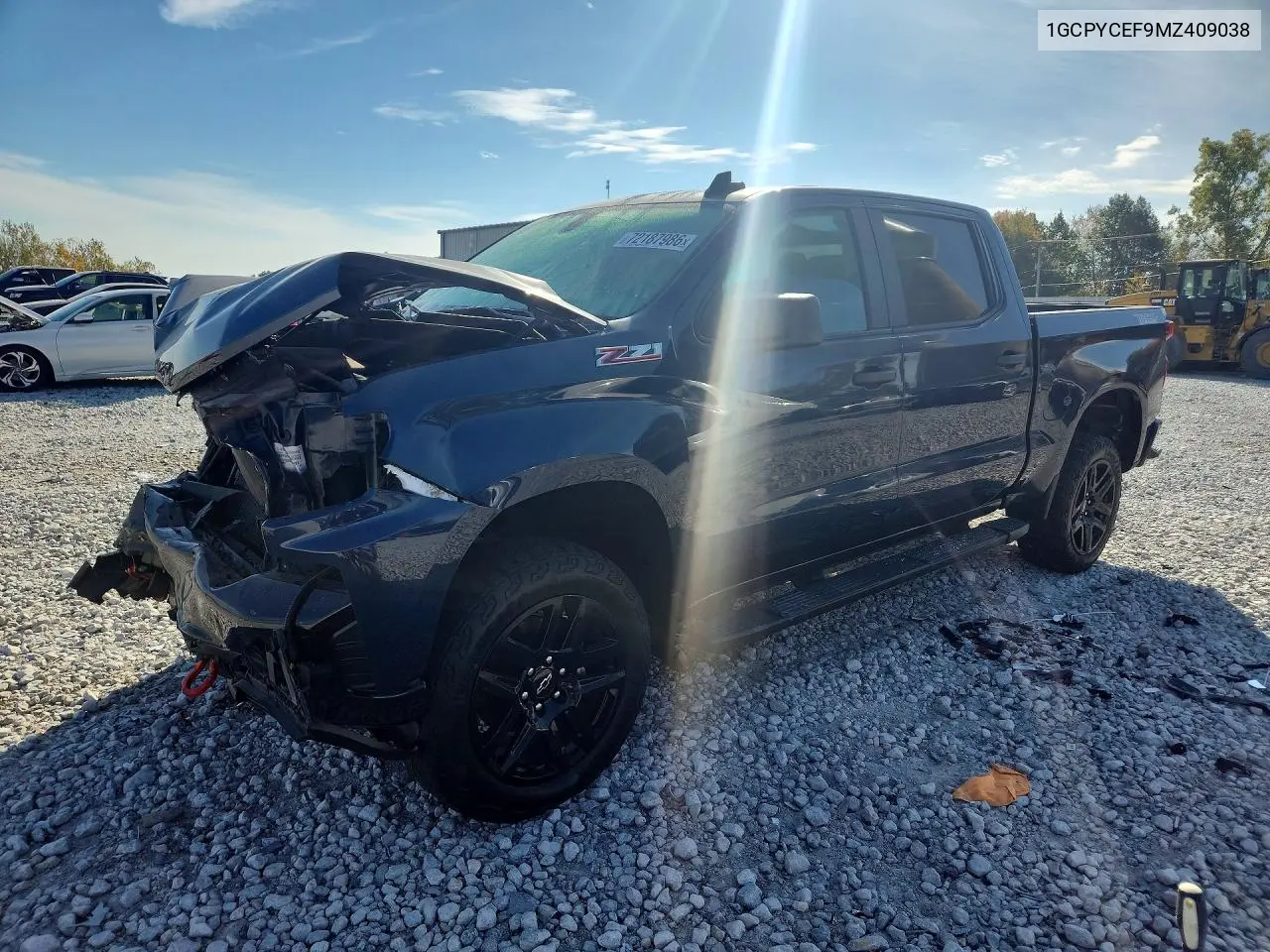 2021 Chevrolet Silverado K1500 Trail Boss Custom VIN 1GCPYCEF9MZ409038 фото 1
