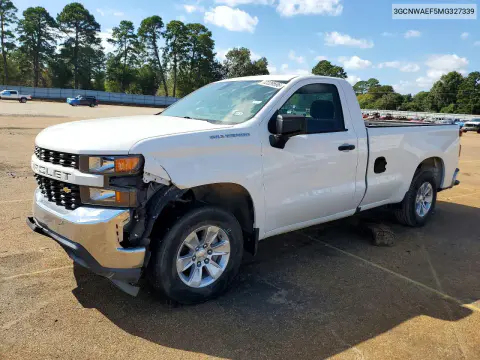 3GCNWAEF5MG327339 — 2021 Chevrolet Silverado, Передняя часть, фото до ремонта