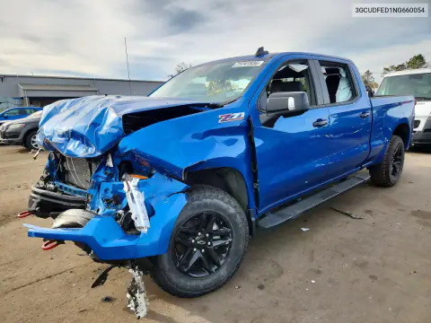 3GCUDFED1NG660054 — 2022 Chevrolet Silverado, Передняя часть, фото до ремонта