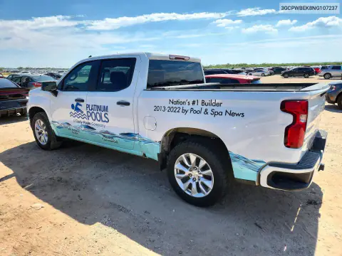 2022 Chevrolet Silverado Ltd C1500 Custom VIN 3GCPWBEK8NG107237 фото 2
