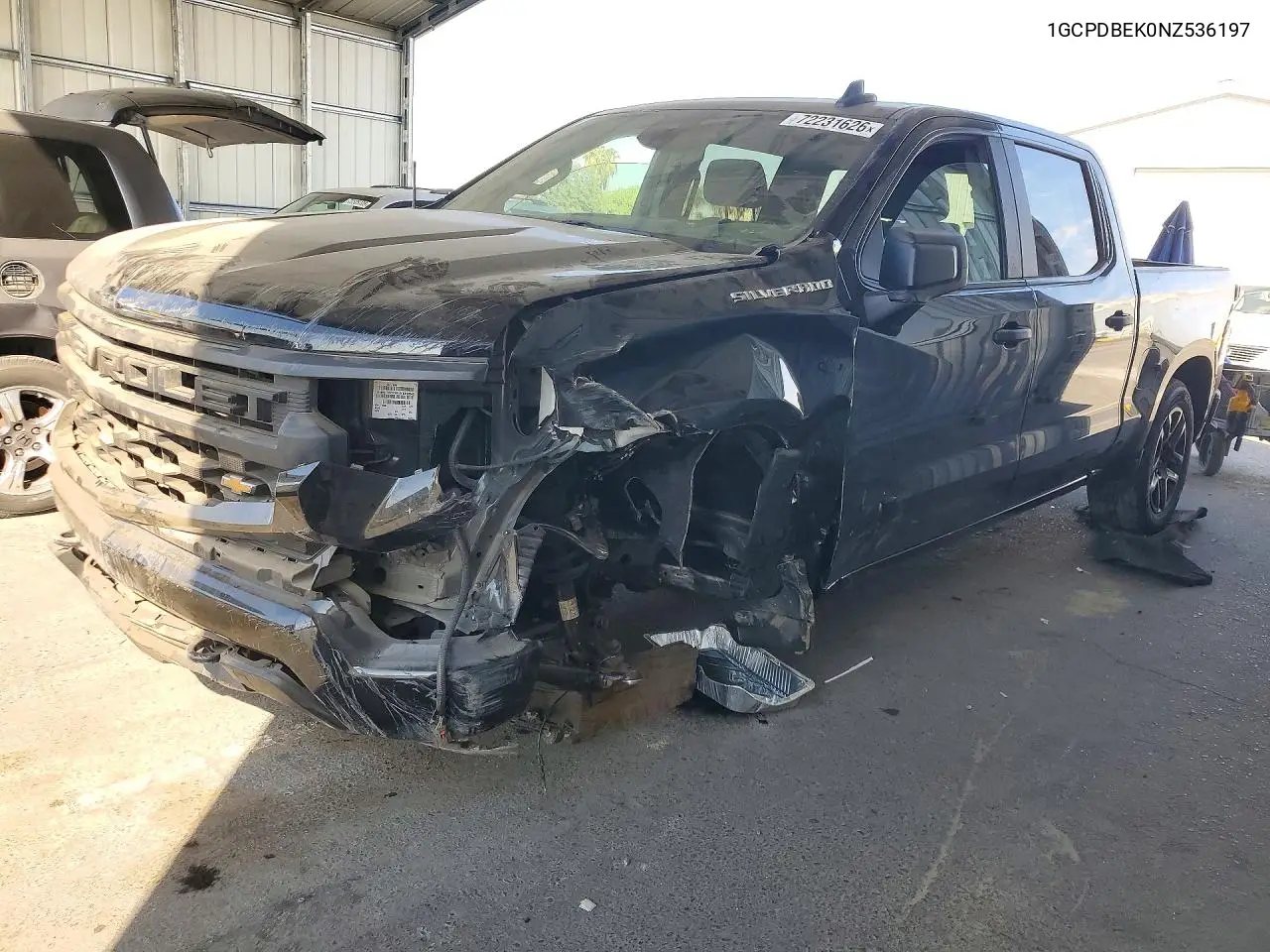 2022 Chevrolet Silverado K1500 Custom VIN 1GCPDBEK0NZ536197 фото 1