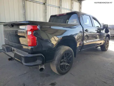 2022 Chevrolet Silverado K1500 Custom VIN 1GCPDBEK0NZ536197 фото 3