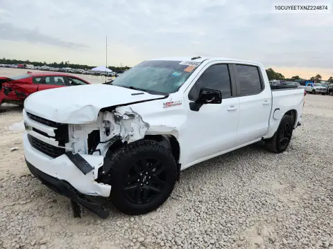 1GCUYEETXNZ224874 — 2022 Chevrolet Silverado, Передняя часть, фото до ремонта