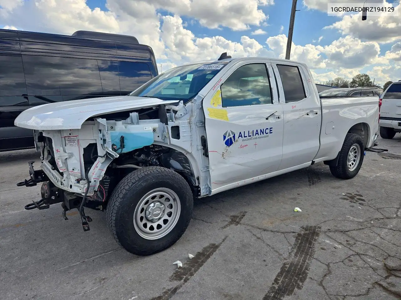 1GCRDAED0RZ194129 Chevrolet Silverado 2024 — повреждение Передняя часть, фото до ремонта