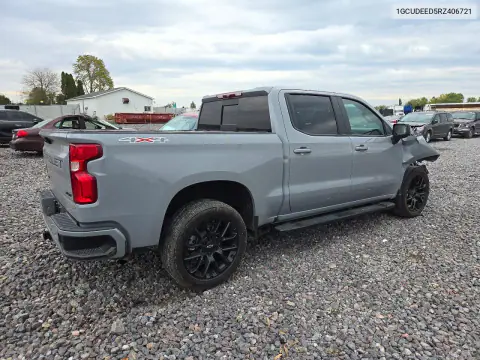1GCUDEED5RZ406721 — 2024 Chevrolet Silverado, фото 3 с аукциона Copart, Передняя часть