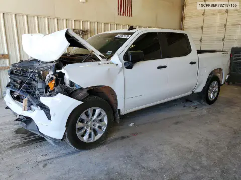 1GCPKBEK7SZ157165 — 2025 Chevrolet Silverado, Передняя часть, фото до ремонта