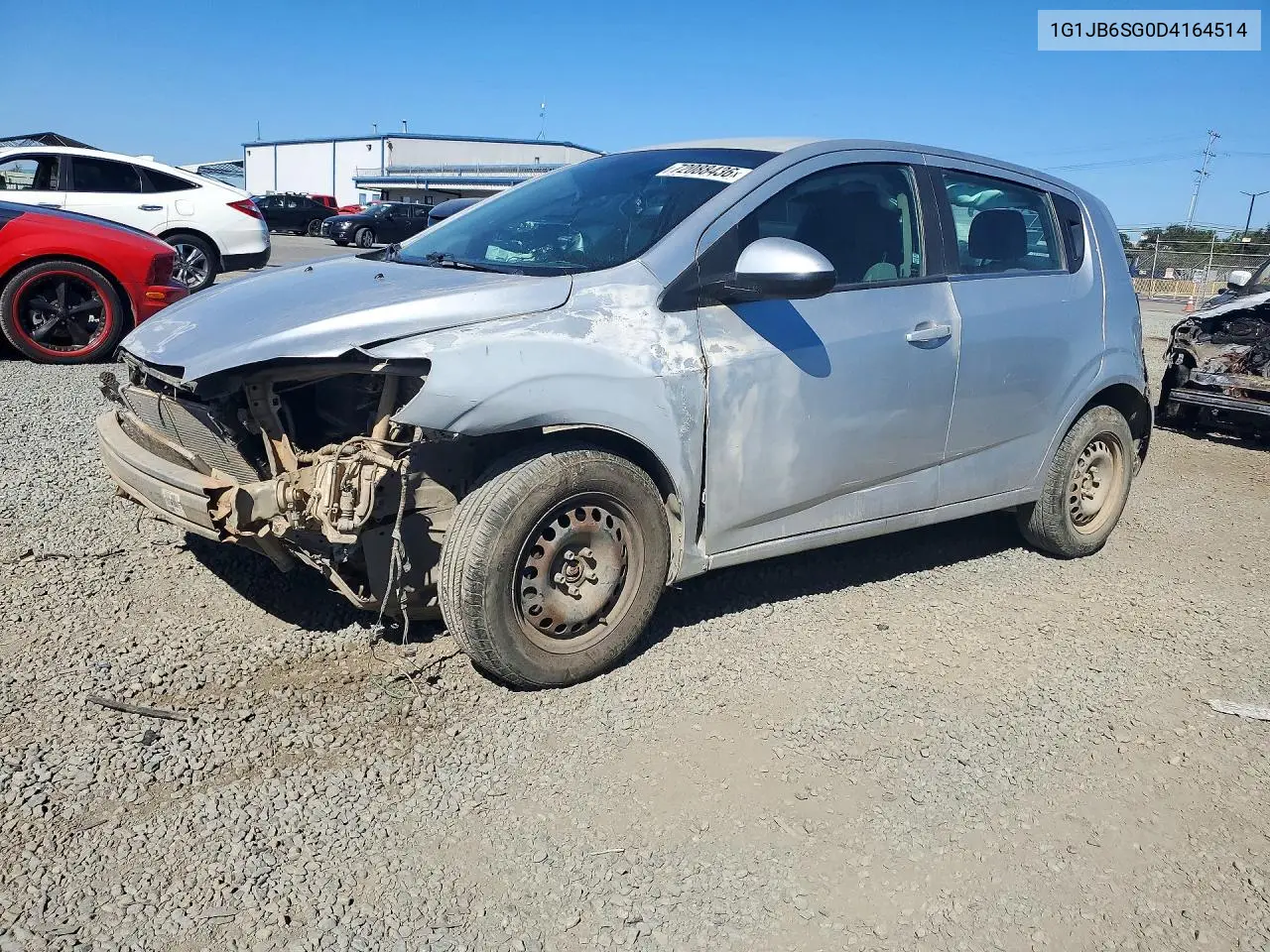 2013 Chevrolet Sonic Ls VIN 1G1JB6SG0D4164514 фото 1