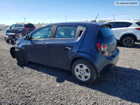 2015 Chevrolet Sonic Ls VIN 1G1JA6SH4F4180892 фото 2