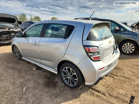 2017 Chevrolet Sonic Lt VIN 1G1JD6SH1H4177801 фото 2