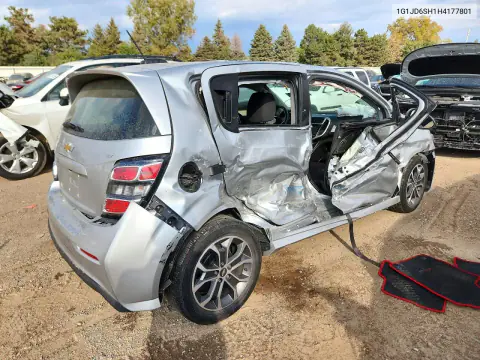 2017 Chevrolet Sonic Lt VIN 1G1JD6SH1H4177801 фото 3