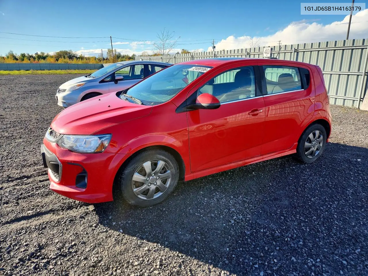 2017 Chevrolet Sonic Lt VIN 1G1JD6SB1H4163179 фото 1