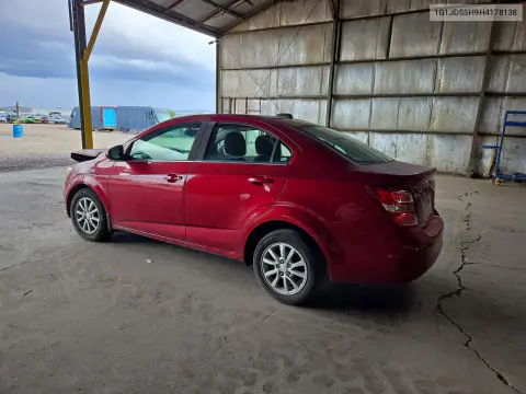 2017 Chevrolet Sonic Lt VIN 1G1JD5SH9H4178138 фото 2
