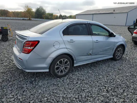 2018 Chevrolet Sonic Lt VIN 1G1JD5SH6J4118890 фото 3