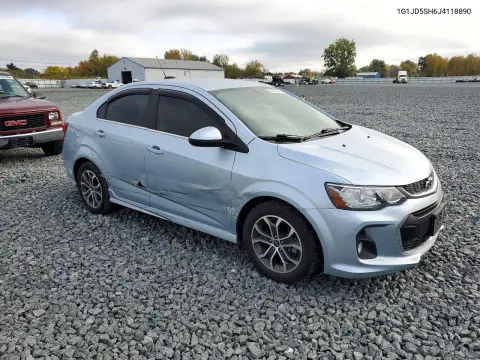 2018 Chevrolet Sonic Lt VIN 1G1JD5SH6J4118890 фото 4