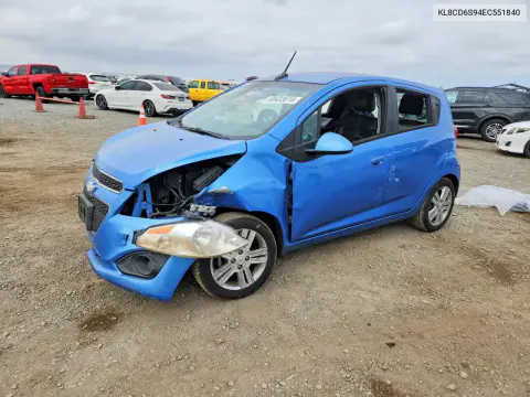 KL8CD6S94EC551840 — 2014 Chevrolet Spark, Передняя часть, фото до ремонта