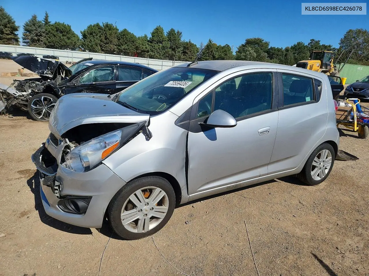 2014 Chevrolet Spark 1Lt VIN KL8CD6S98EC426078 фото 1