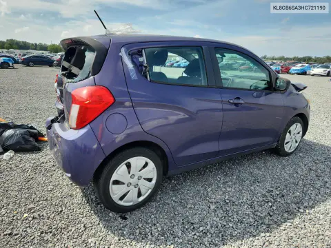 2017 Chevrolet Spark Ls VIN KL8CB6SA3HC721190 фото 3