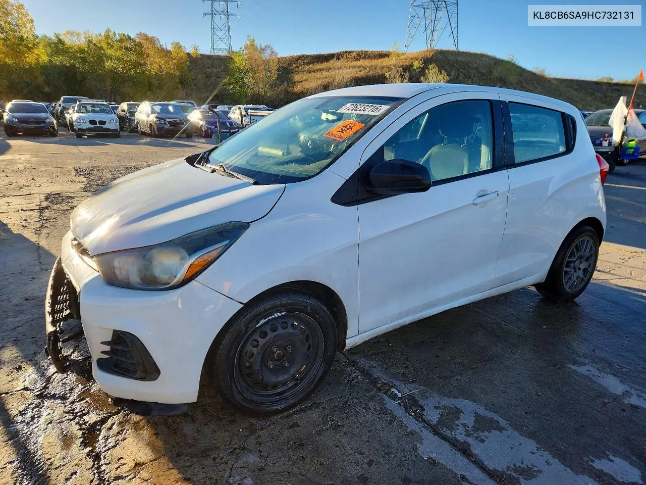 2017 Chevrolet Spark Ls VIN KL8CB6SA9HC732131 фото 1