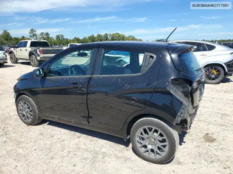 2019 Chevrolet Spark Ls VIN KL8CB6SA4KC717351 фото 2
