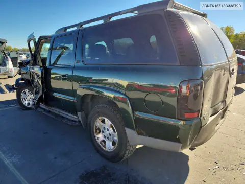 2003 Chevrolet Suburban K1500 VIN 3GNFK16Z13G338790 фото 2
