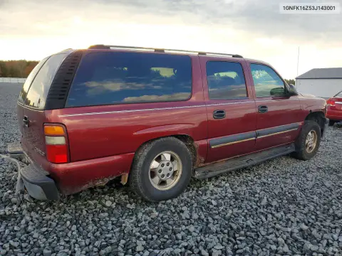 2003 Chevrolet Suburban K1500 VIN 1GNFK16Z53J143001 фото 3
