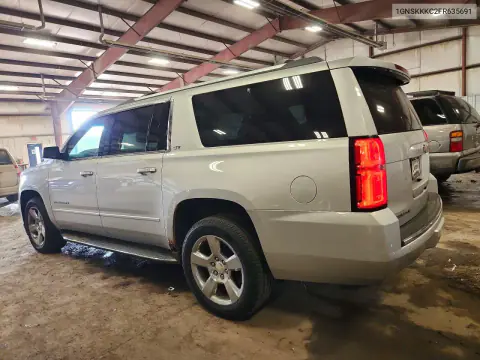 2015 Chevrolet Suburban K1500 Ltz VIN 1GNSKKKC2FR635691 фото 2