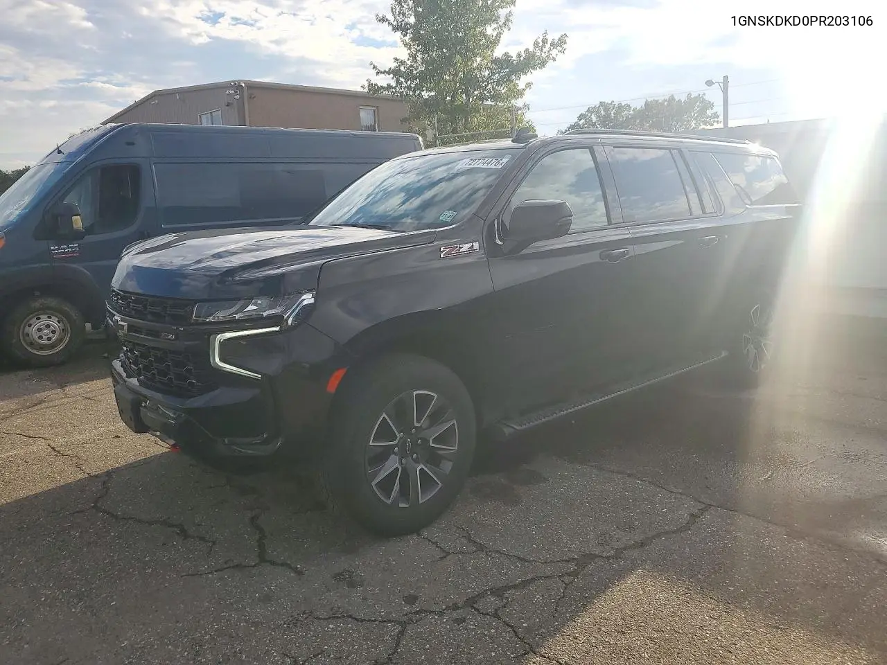 1GNSKDKD0PR203106 Chevrolet Suburban 2023 — повреждение Передняя часть, фото до ремонта