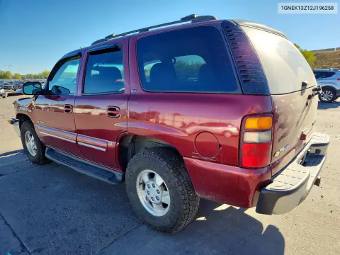 2002 Chevrolet Tahoe K1500 VIN 1GNEK13Z12J196258 фото 2