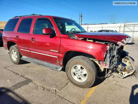 2002 Chevrolet Tahoe K1500 VIN 1GNEK13Z12J196258 фото 4