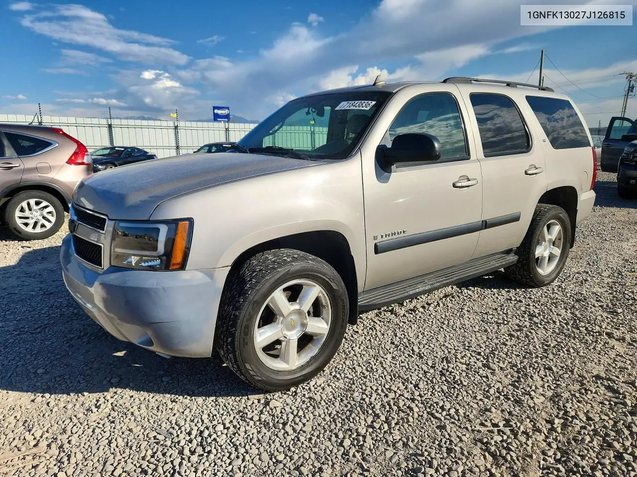 2007 Chevrolet Tahoe K1500 VIN 1GNFK13027J126815 фото 1