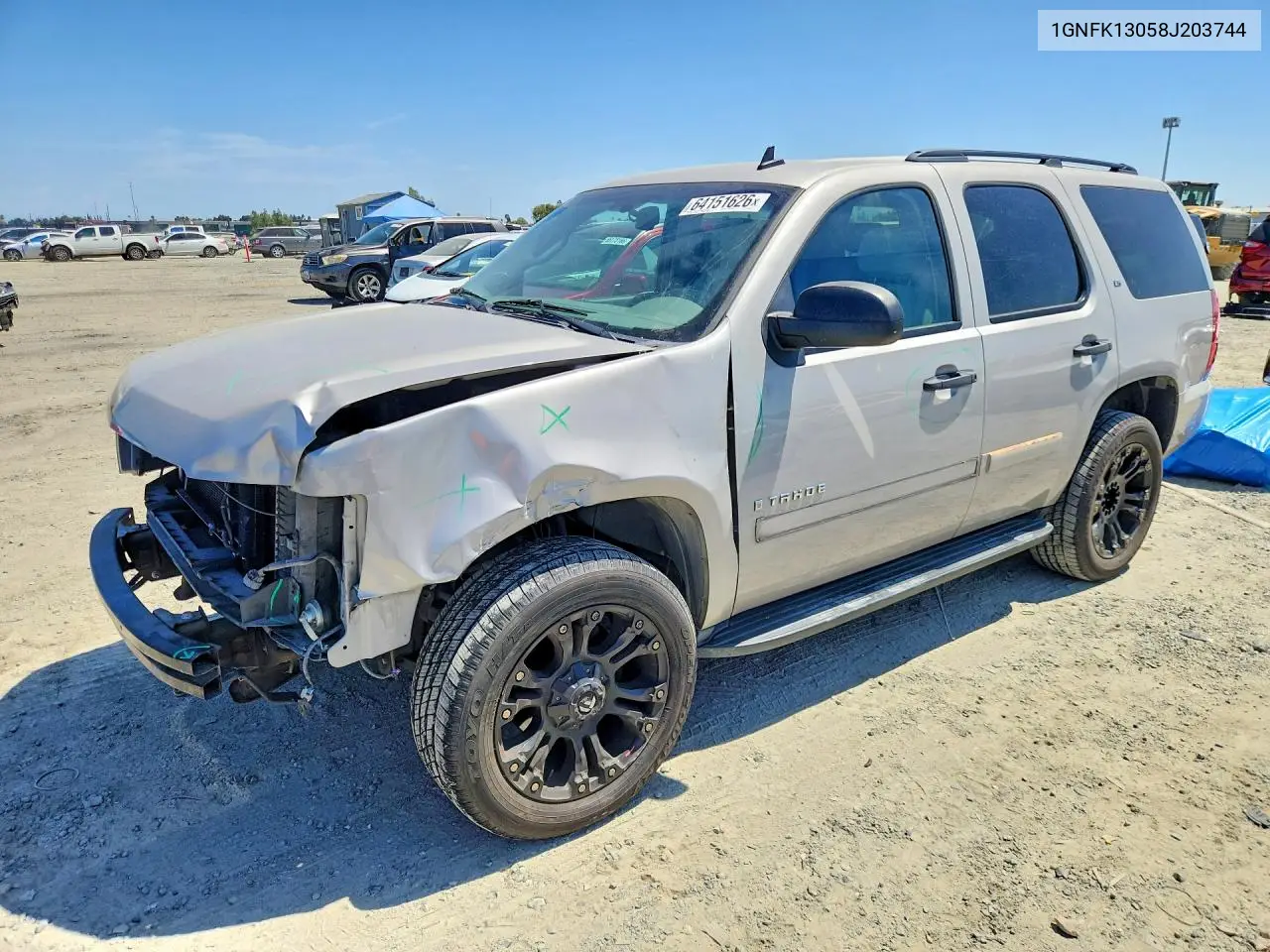 2008 Chevrolet Tahoe K1500 VIN 1GNFK13058J203744 фото 1