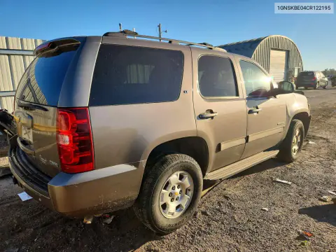 2012 Chevrolet Tahoe K1500 Lt VIN 1GNSKBE04CR122195 фото 3